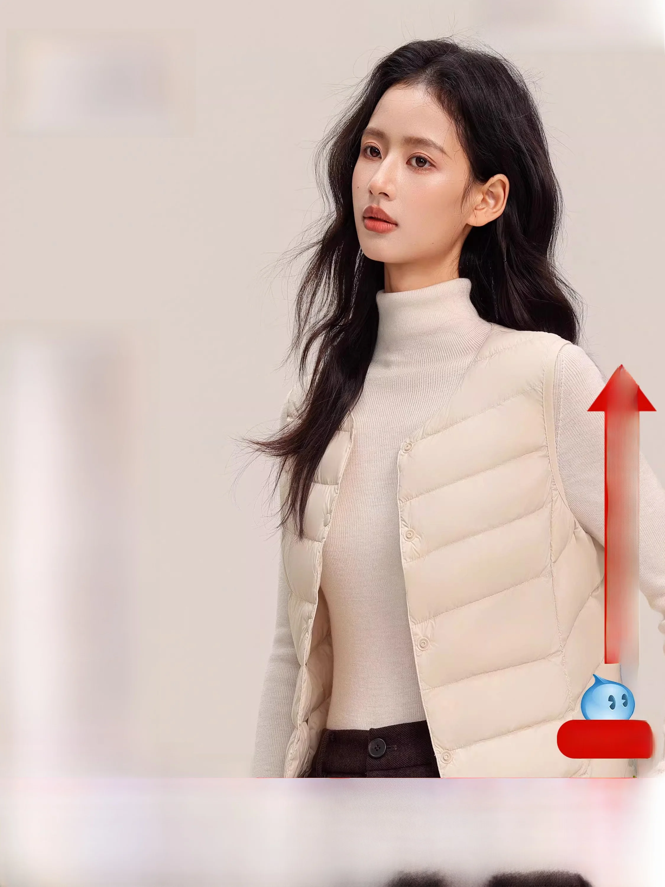 

Lightweight ort Women's down Vest SNOW -Ne Commute Sle Warm Ci Casual Pure Color Versatile Nylon Fabric