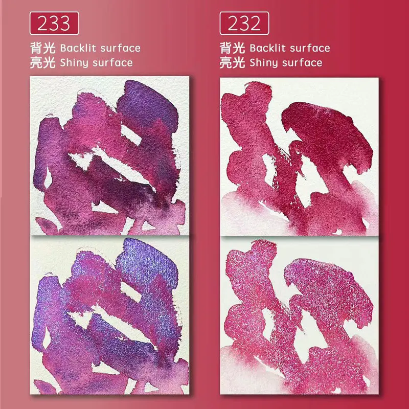 Conjunto de Tinta Aquarela Super Vision, Cor Pop, Mica Natural, Arte tubular, Camada de Pérolas, 8ml, 2023