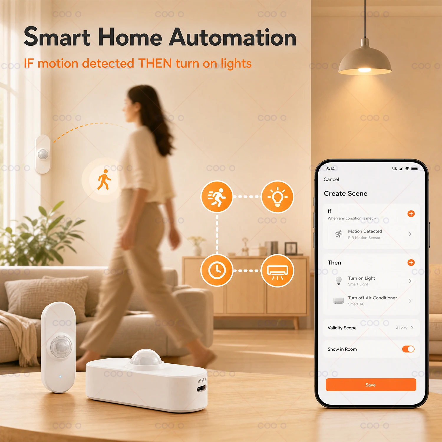 Tuya WiFi PIR Motion Sensor with Light/Temperature/Humidity Human Body Infrared Detector Smart Home Automation Battery Powered image 4
