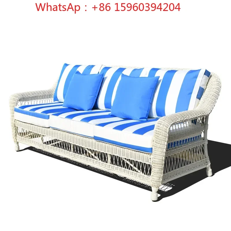 Outdoor Southeast Asia rattan sofa rattan woven courtyard outdoor hotel dining chair rocking chair open-air B & B pastoral