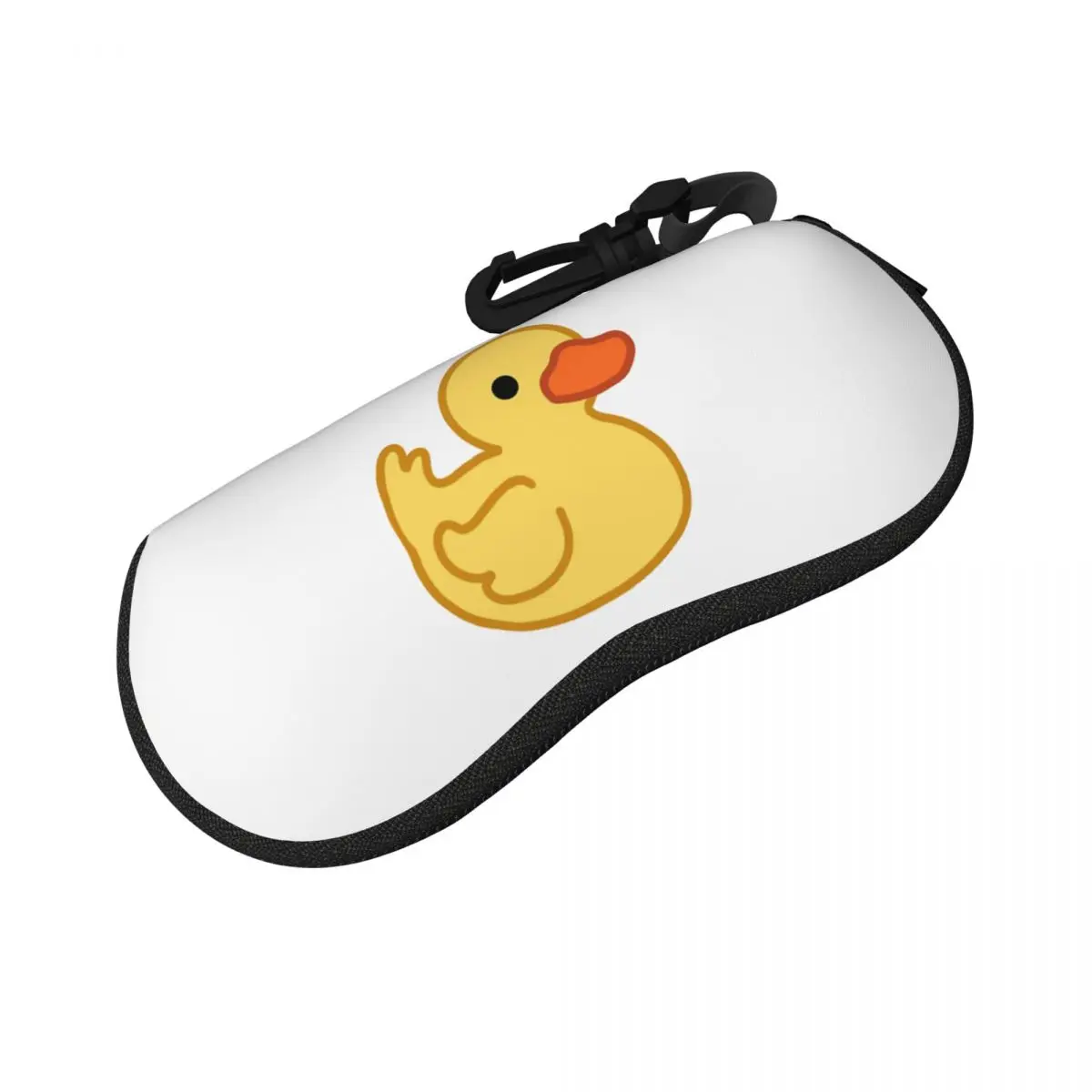 かわいいラバーダックシェルメガネケースプロテクターサングラスボックス女性男性ソフト眼鏡バッグポーチ