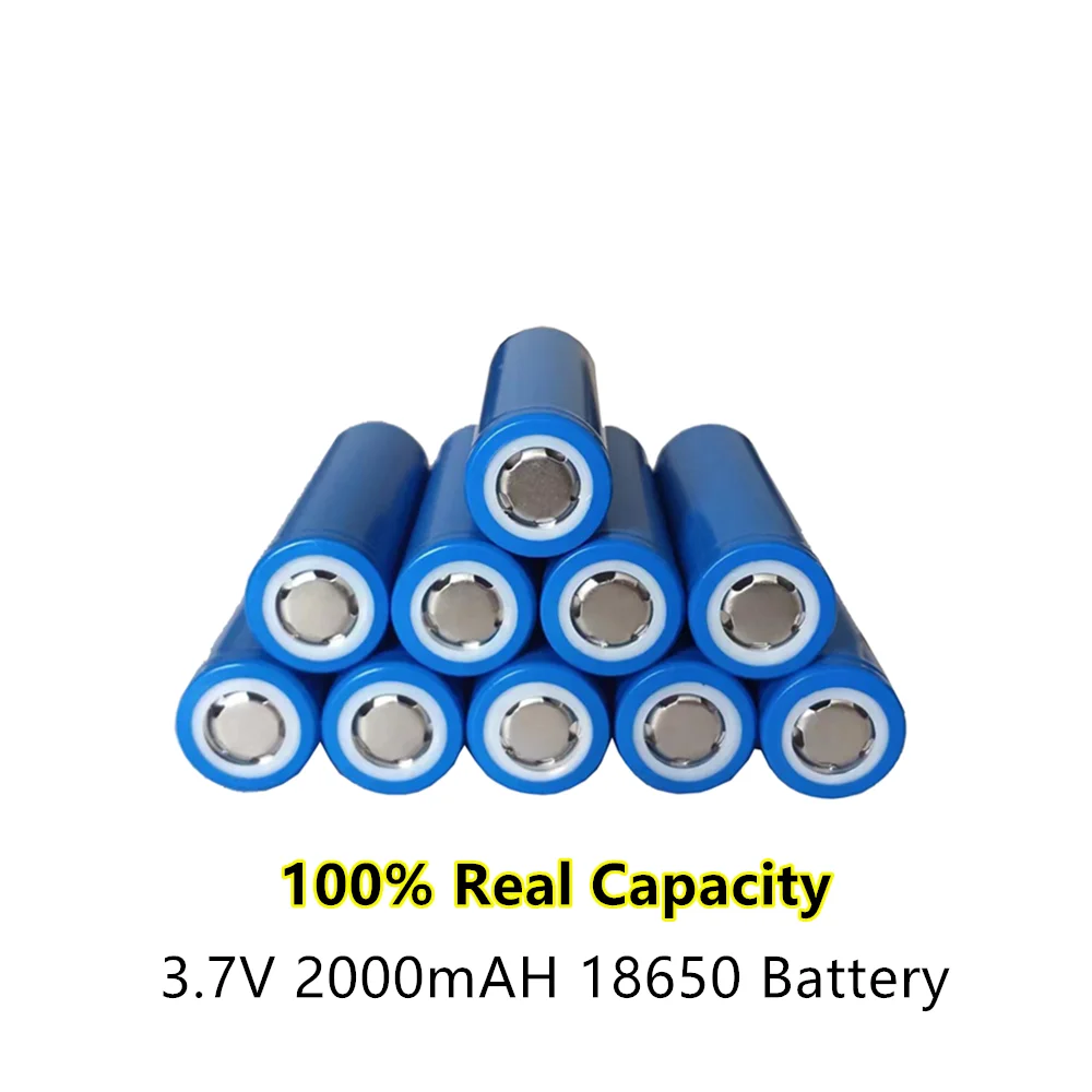 

Перезаряжаемый литиевый аккумулятор 18650 3,7 в 2000 мАч подходит для фонариков, электронных сигарет и других электронных изделий