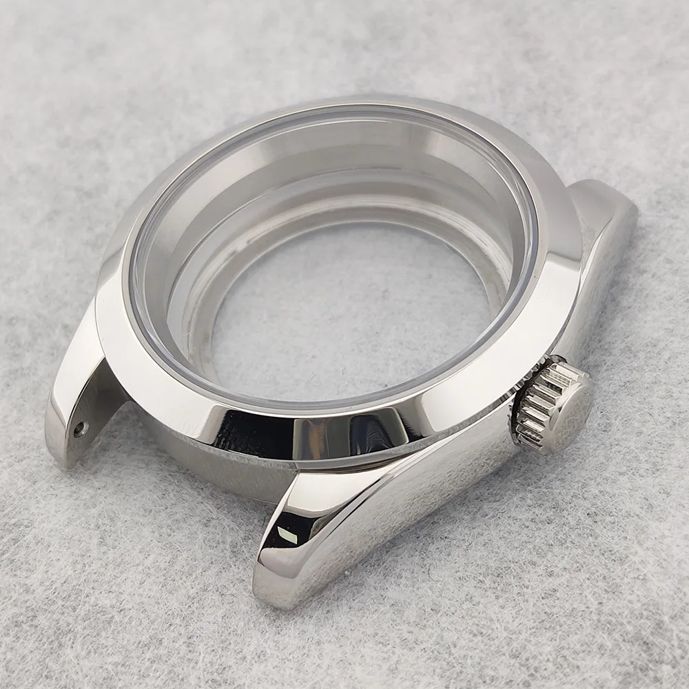 مقاوم للماء الياقوت ساعة زجاجية ، 316L حاوية من الفولاذ المقاوم للصدأ ، NH35 ، NH36 حركة ، 36 مللي متر ، 39 مللي متر ، والفضة