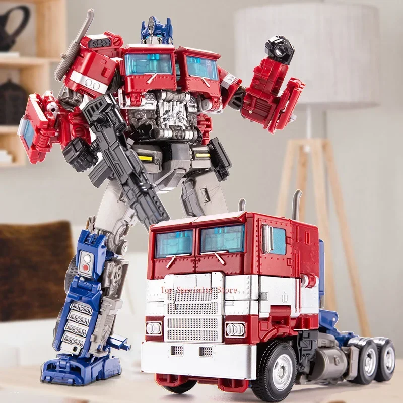 

Original Transformers Optimus Prime & Dark Robot Children's Gift Anime Character Model Figure Promotional Collection Ornaments