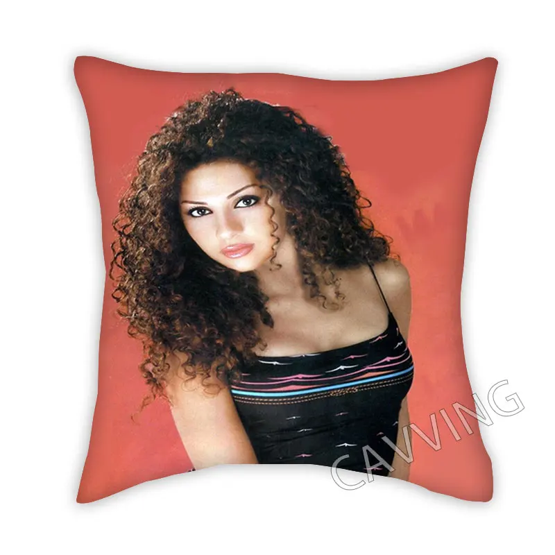 

MYRIAM FARES 3D Printed Polyester Decorative Pillowcases Cover Square Zipper Pillow Case Fan Gifts Home Decor