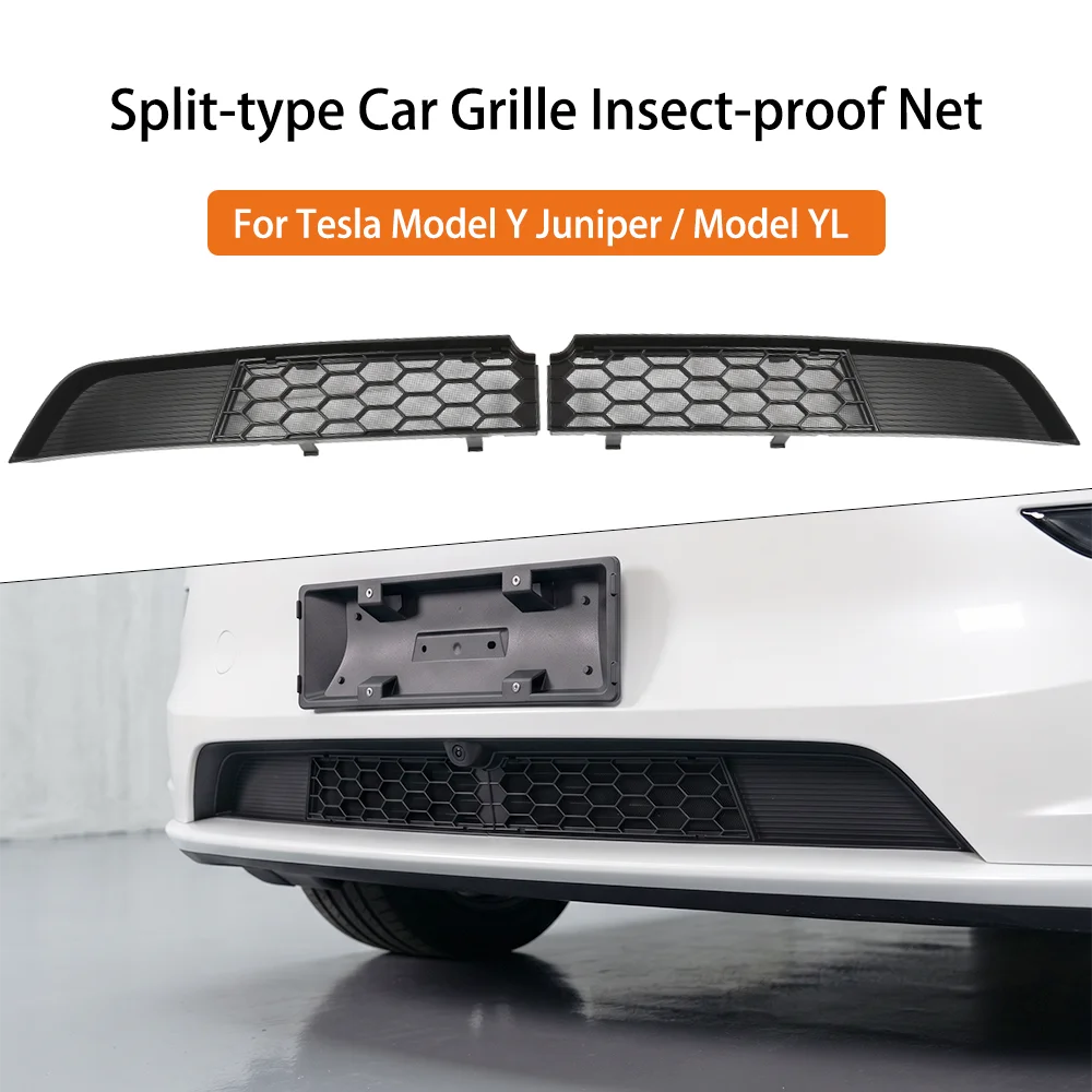 Front Grille Bumper Mesh Cover For Tesla Model Y Juniper Model YL 2025 2026 Air Inlet Vent Insert Insect-proof Net Accessories