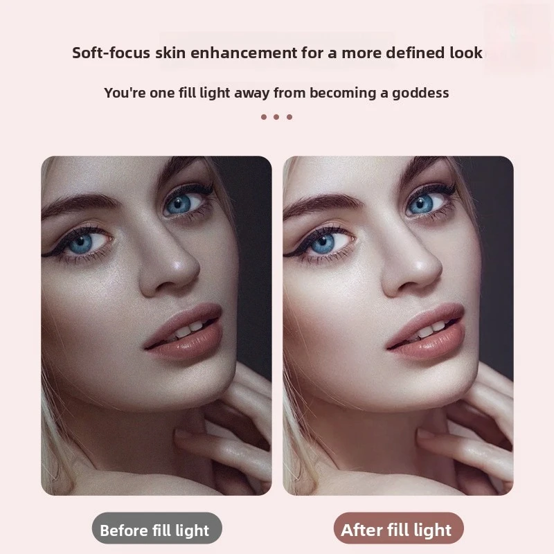 Luce di riempimento selfie per telefono cellulare Mini piccolo strumento di bellezza Punto flash Trucco live portatile all'aperto