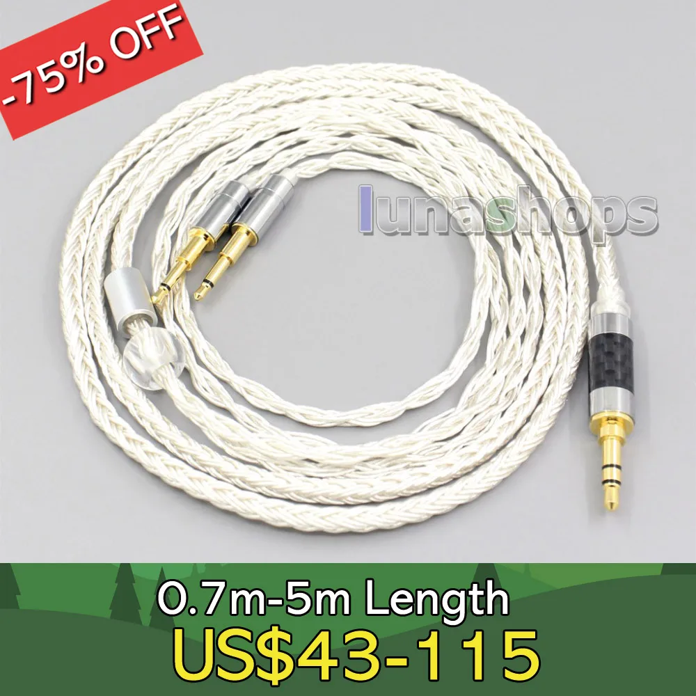 

16 Core OCC Silver Plated Headphone Cable For Oppo PM-1 PM-2 Planar Magnetic 1MORE H1707 LN007050