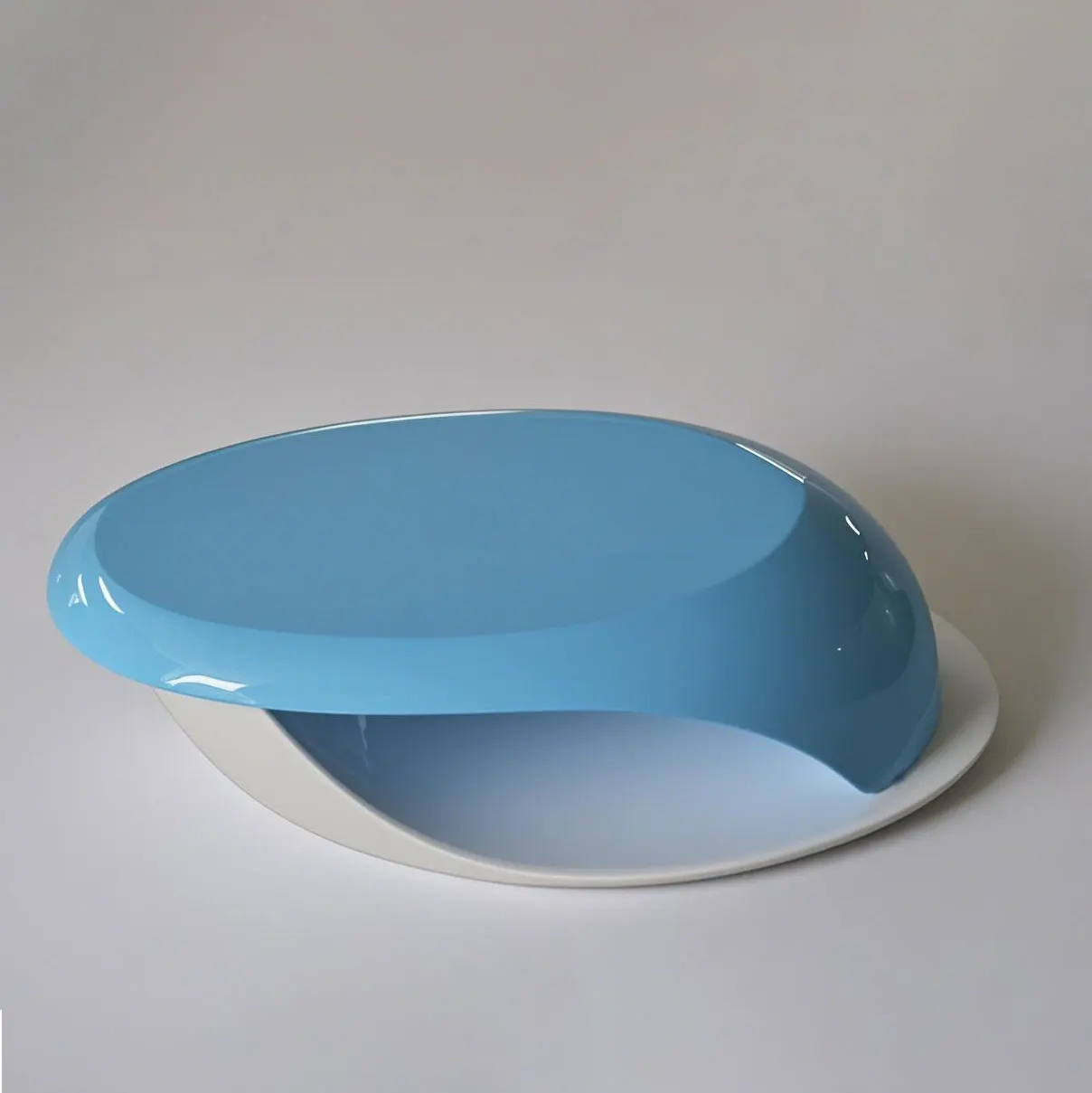 Luxury fiberglass modern coffee table tea oval small desk hotel office living room shop salon other furniture