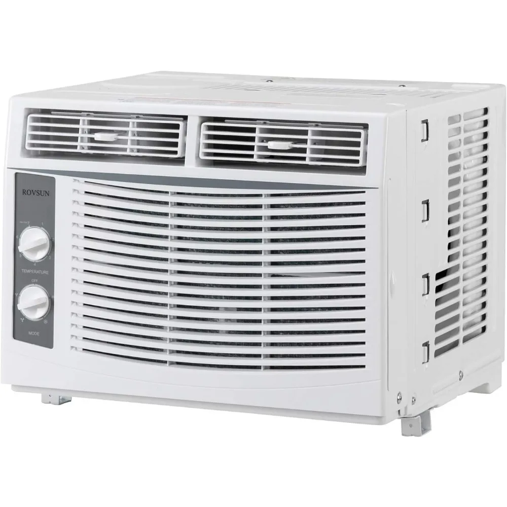 5000 BTU Air Conditioner Window Unit, 115V/60Hz AC for Window, Cooling Rooms up to 150 Sq. Ft, Easy Install Kit Included, White