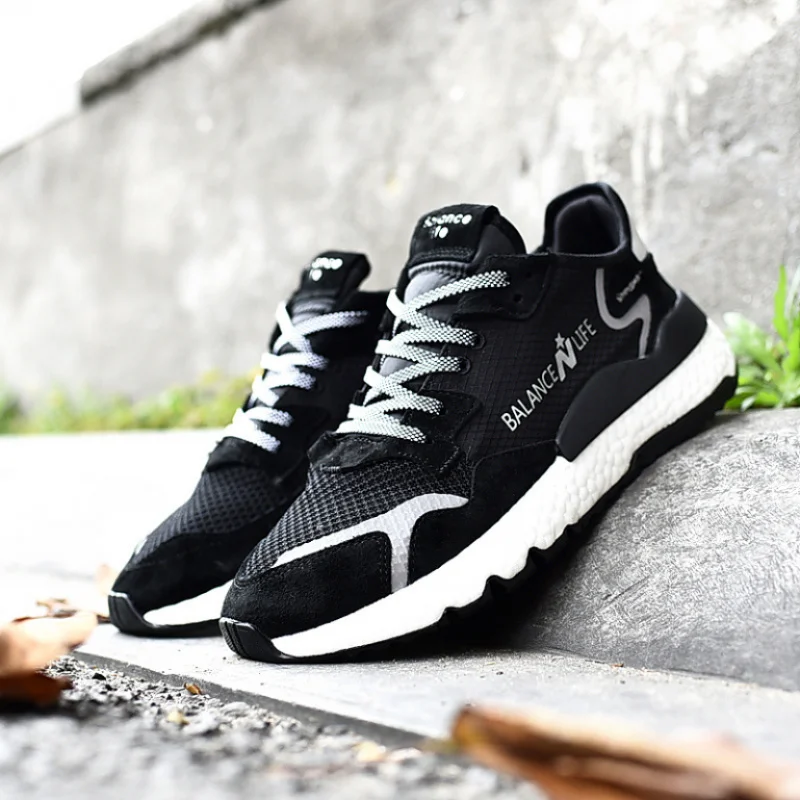 

2025 New Men's Autumn Shoes - Breathable Mesh Running Shoes, Carbon Plate Speed Training, Cushioned Anti-Slip Hiking, One-Push-O