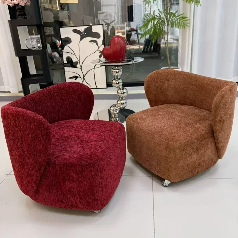 Single casual soft wrapping feeling movable lighting space light luxury yo stool pulley stool shoe changing stool