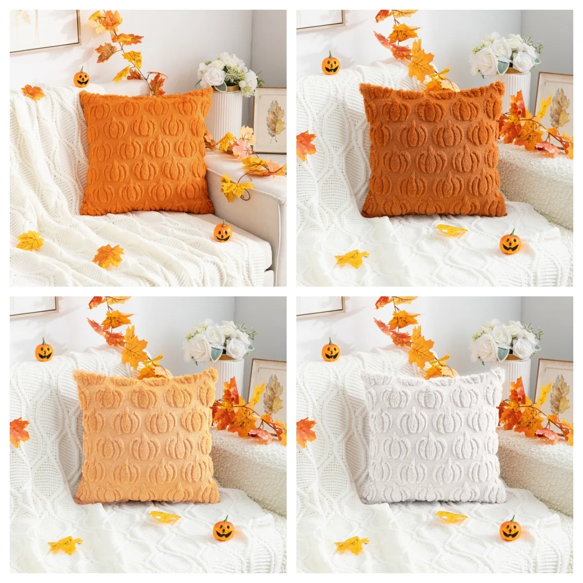 

Halloween Pillowcase Core-free Plush Cushion Cover Festive Decoration Living Room Sofa Bedroom Pillow case