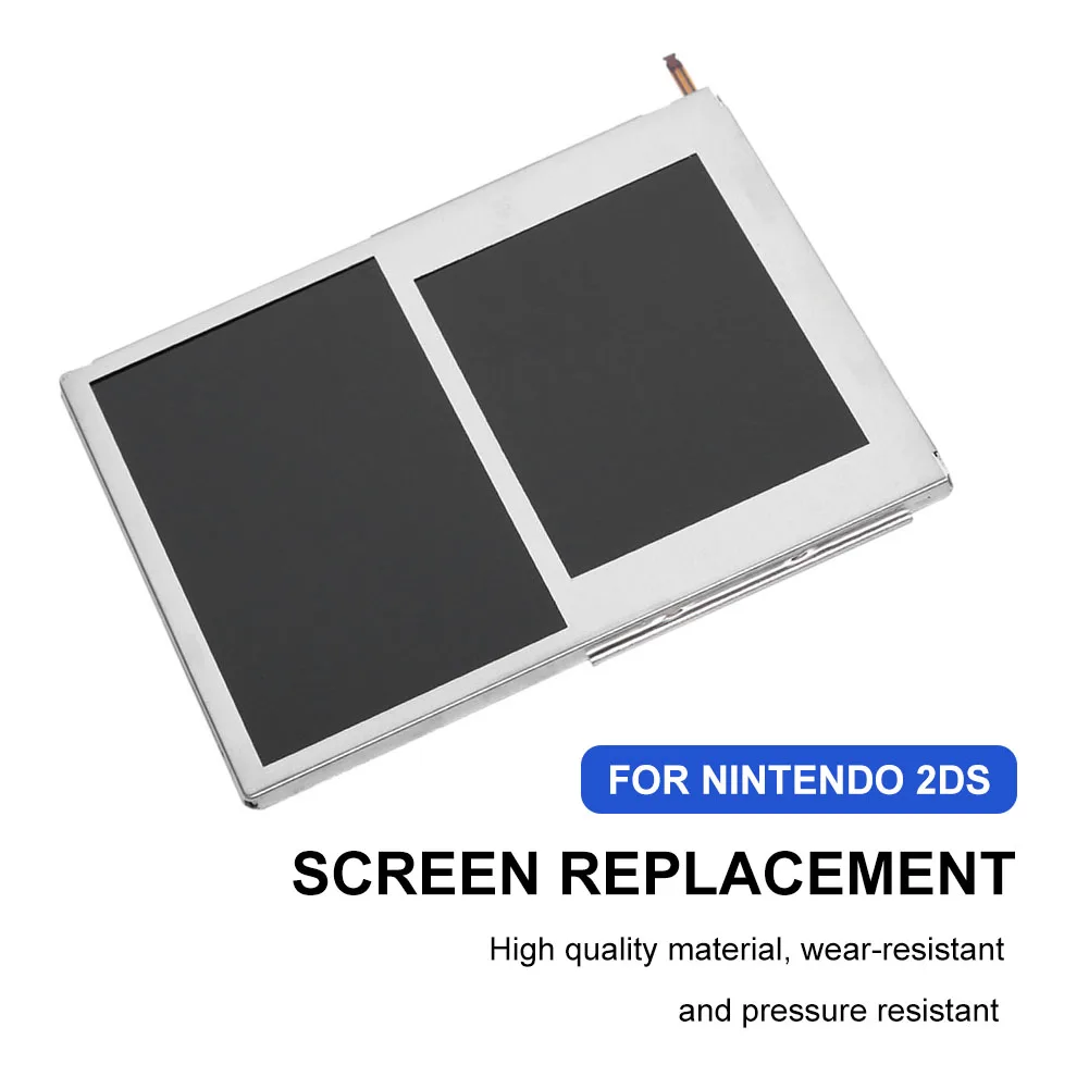 

Upper Lower Screen Easy Installation Wear-resistant for 2DS Game Console LCD Screen Replacement Repair Parts