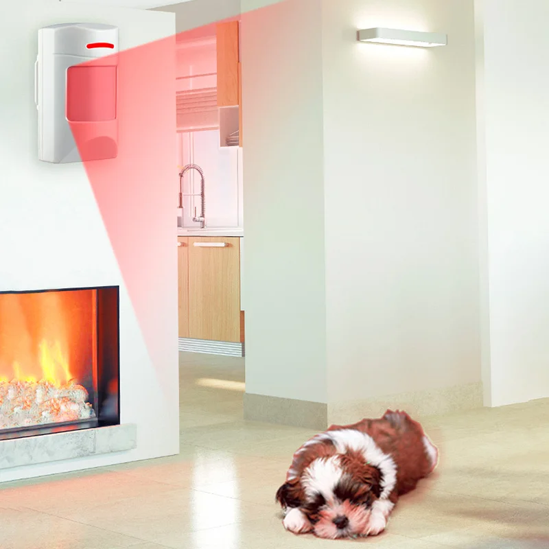 

KERUI Wireless Alarm Infrared Detector Anti-Pet PIR Sensor Detector With Long Detect Distance For KERUI Alarm System