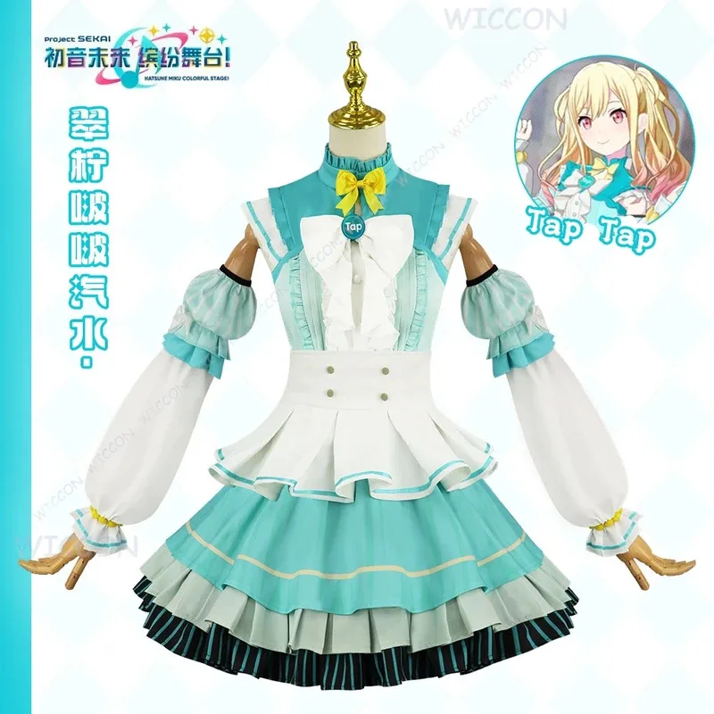 

asdh8@Project Sekai Colorful Stage Taptap dress Anime Lolita pjsk Cosplay Clothes Uniform Party Girls Outfit Halloween Cos