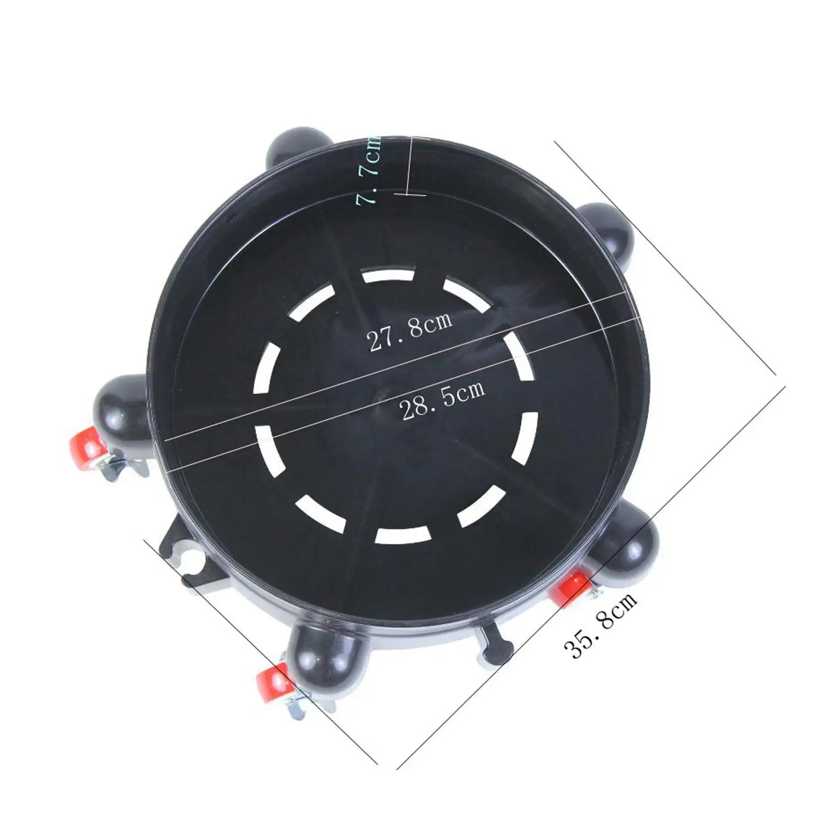 Easy Pushing Rolling Bucket Trolly Sturdy Base Pulley with Wheels for Car Beauty and Maintenance