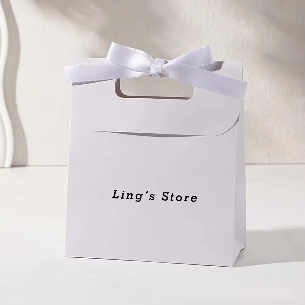 

50/100 шт. элегантная 14,5x15,5x7,5 см ювелирная бумажная сумка портативный контейнер для закусок косметический контейнер для покупок кекс яйцо пирог сумки с ручкой