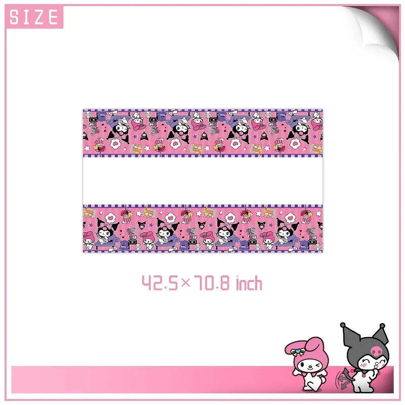 Sanrio Kuromi My Melody suministros de fiesta de cumpleaños, juego de vajilla, cubiertos de fiesta de cumpleaños para niños, decoración, servilleta, taza de papel