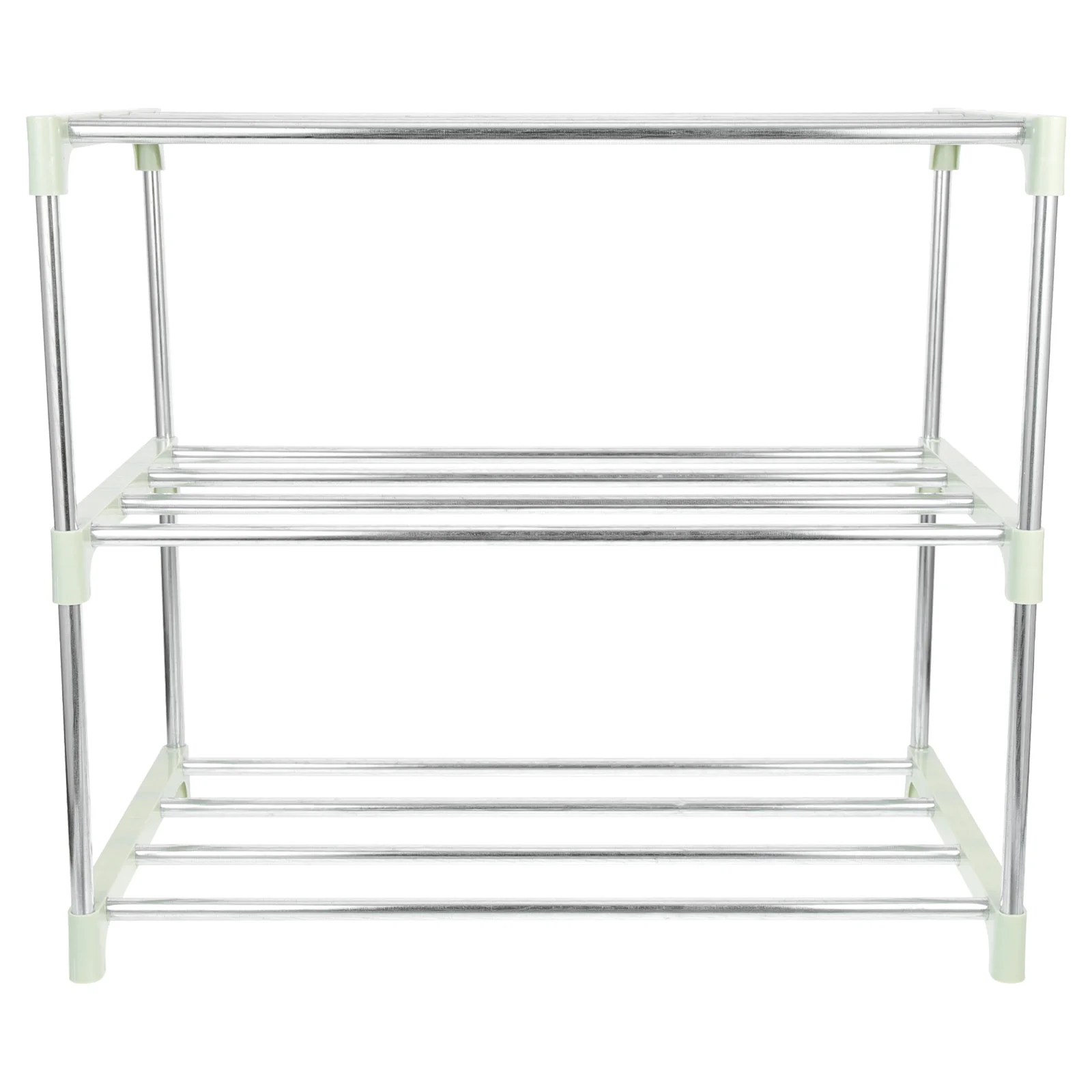 

Shoe Rack Entryway Shelf Stainless Steel 3-tier Household Shoes Cabinet Metal Organizer Holder Pp 3-layer