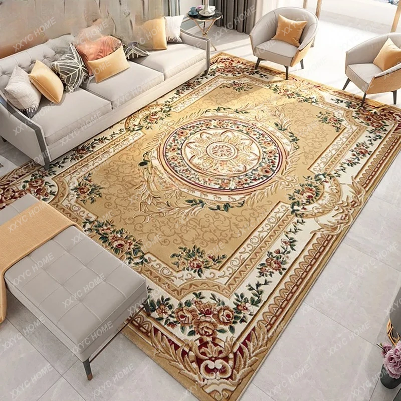 A  European style living room carpet coffee table mat bedroom bedside blanket full of simple modern American three-dimensional