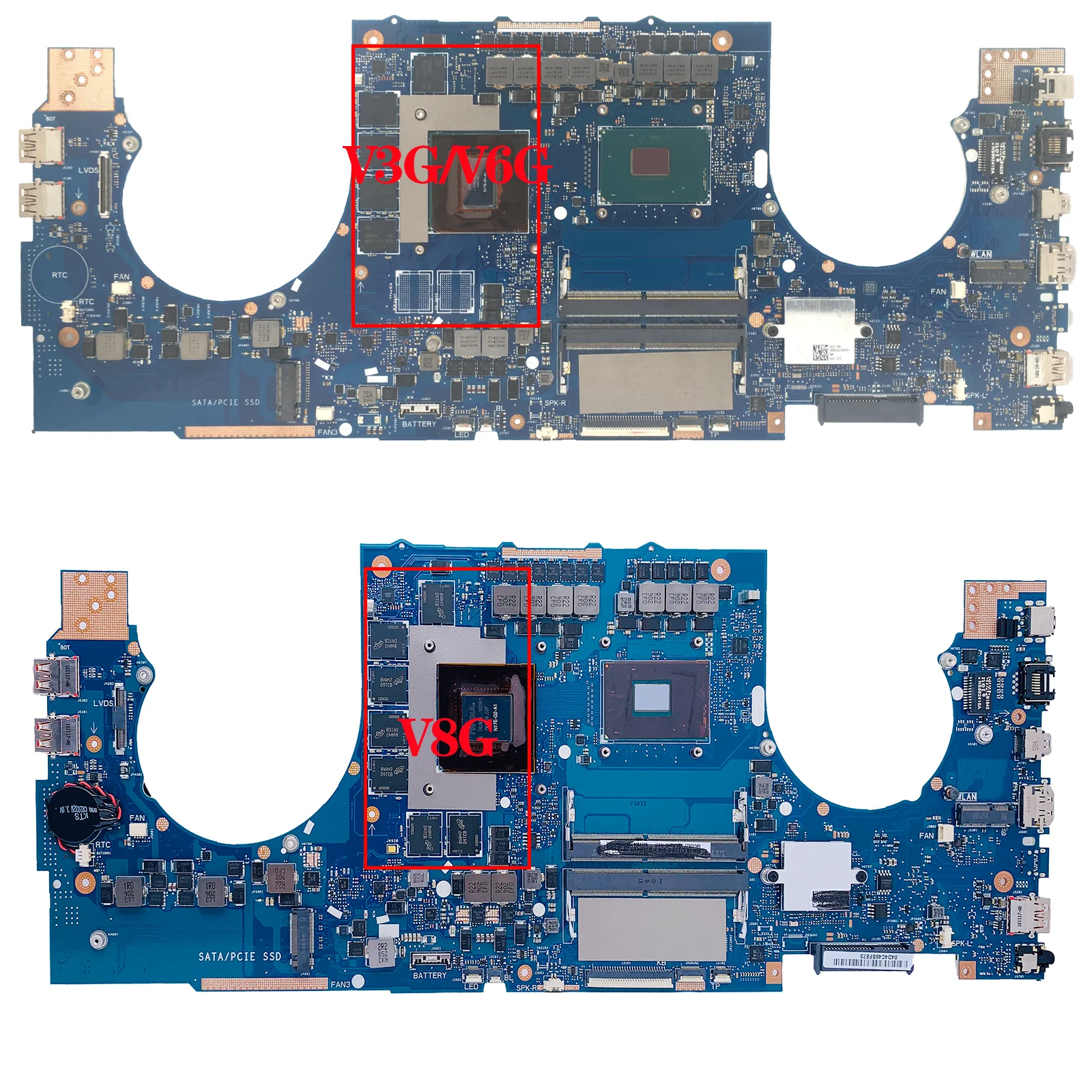 Imagem -02 - Kefu-placa-mãe do Portátil para Asus Fx70v Gl702vmk Gl702vsk Gl702vs Gl702vml Gl702 i5 i7 Gtx10603g 6g Gtx1070 8g