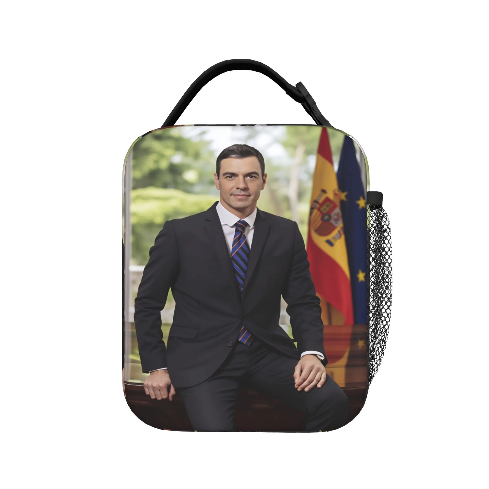 Pedro Sanchez Lunch Bag  Office Lunch Box For Women Leisure Print Tote Food Bags Waterproof Convenient Cooler Bag