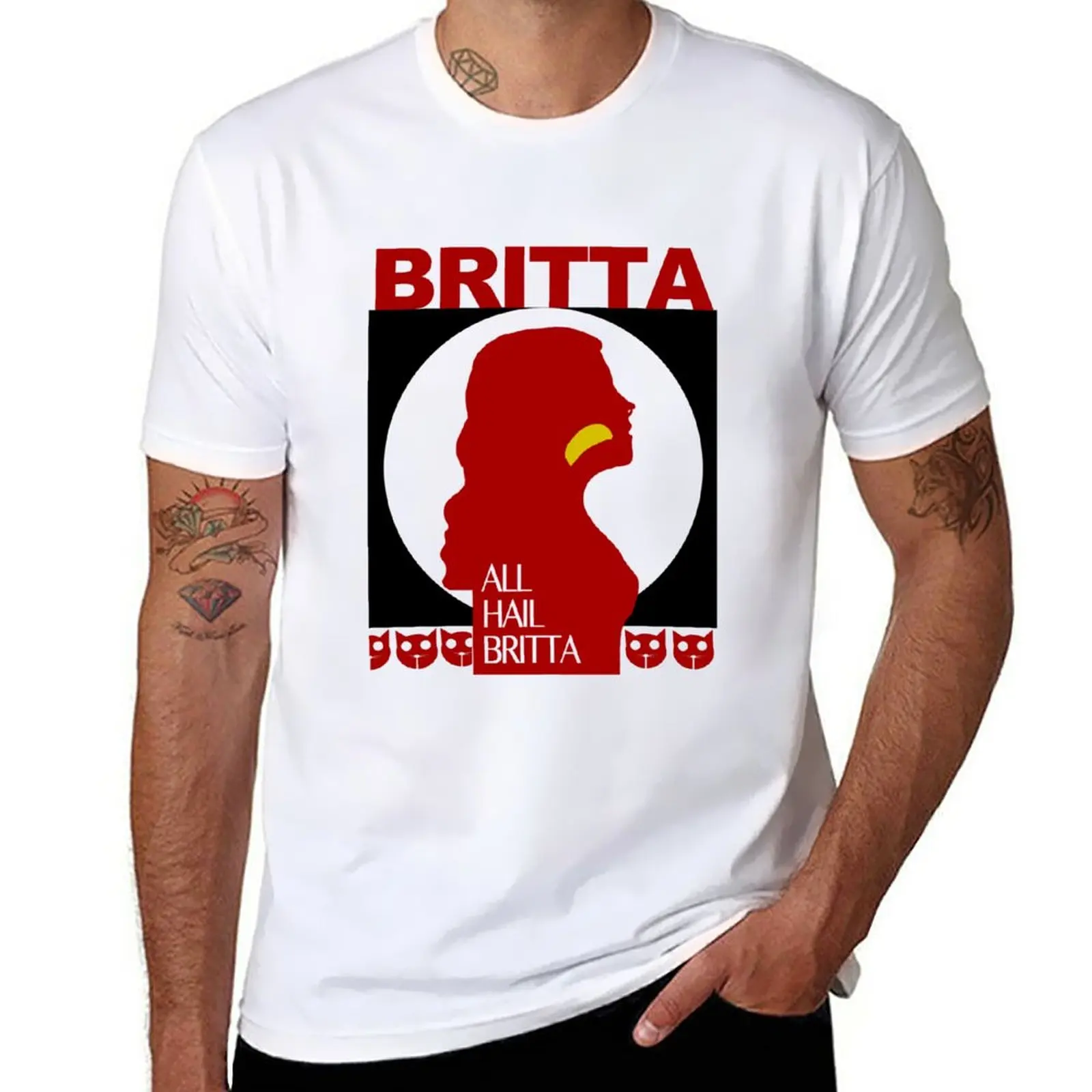 New All Hail Britta! T-Shirt sublime t shirt shirts graphic tees t shirts for men graphic