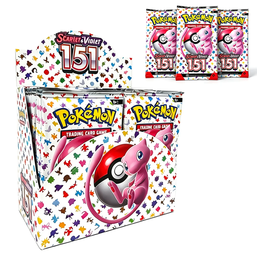 HOT Pokémon SV 151 Paldean Collection Cards 360Pcs English Booster Packs, Rare Battle Trading Game Cards for Collectors