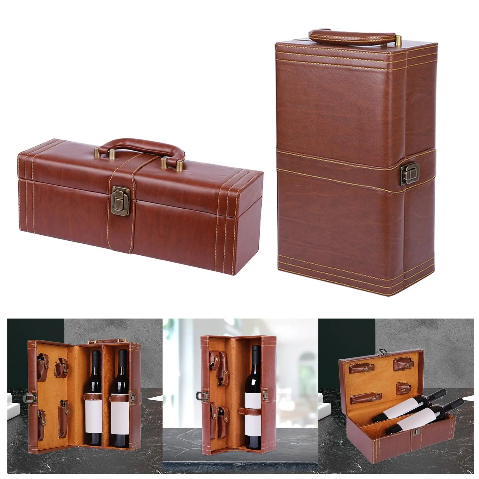 

Wine Gift Box Wine Carrying Case for Parties Celebrations Collectibles
