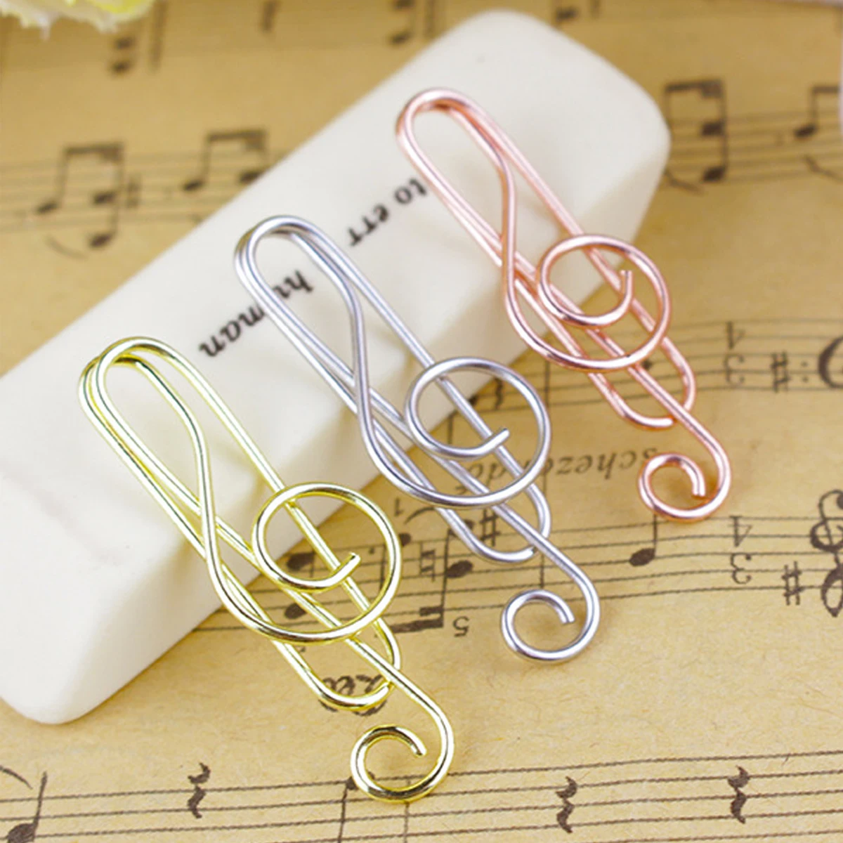 10pcs Cute note metal memo paper jacket, note paper clip, creative bookmark content book, office school stationery materials