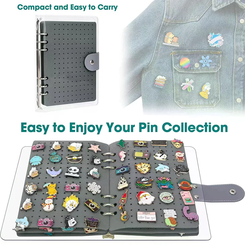 

Книга-органайзер для хранения и демонстрации фетровых брошей, значков, металлических значков, значков-шармов и сувениров, альбом для коллекции значков