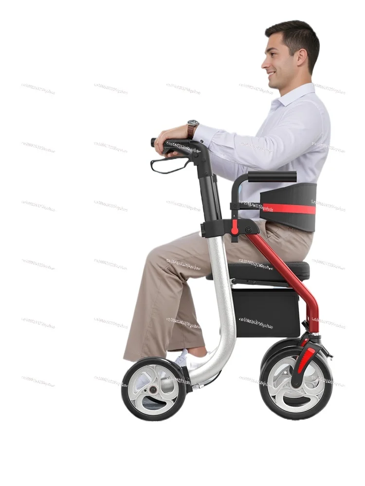 

Вспомогательный самокат для ходьбы при особой помощи пожилым людям можно тонуть и надевать.