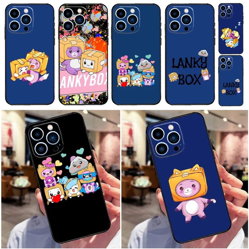 Lankybox Cute Phone Case For iPhone 13 12 11 14 Pro Max Mini X XR XS MAX 14 Plus Cover