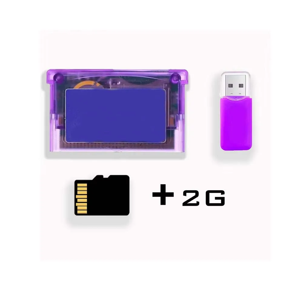 For GBA GBM IDS NDS-NDSL 2GB Game Backup Device with USB Flash Drive Super SD Flash Adapter Cartridge