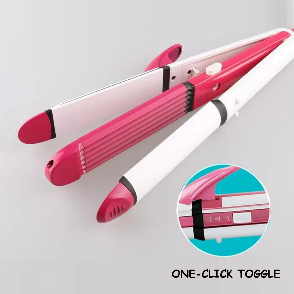 Multifunctional 3-in-1 Hair Styling Tool Straightener Curler Crimper Flat Iron Wave Maker Corn Hair Waver for Salon And Home Use - view 3