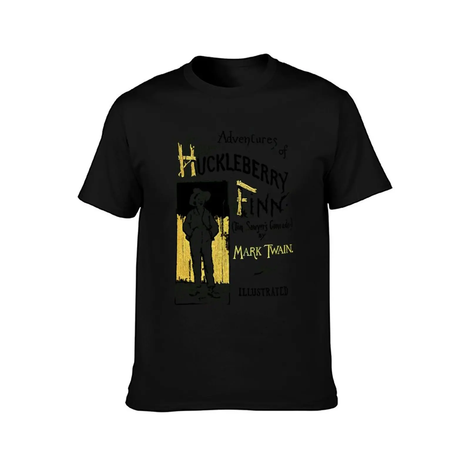 The Adventures of Huckleberry Finn - Mark Twain T-Shirt vintage clothes Blouse anime figures plain black t shirts men