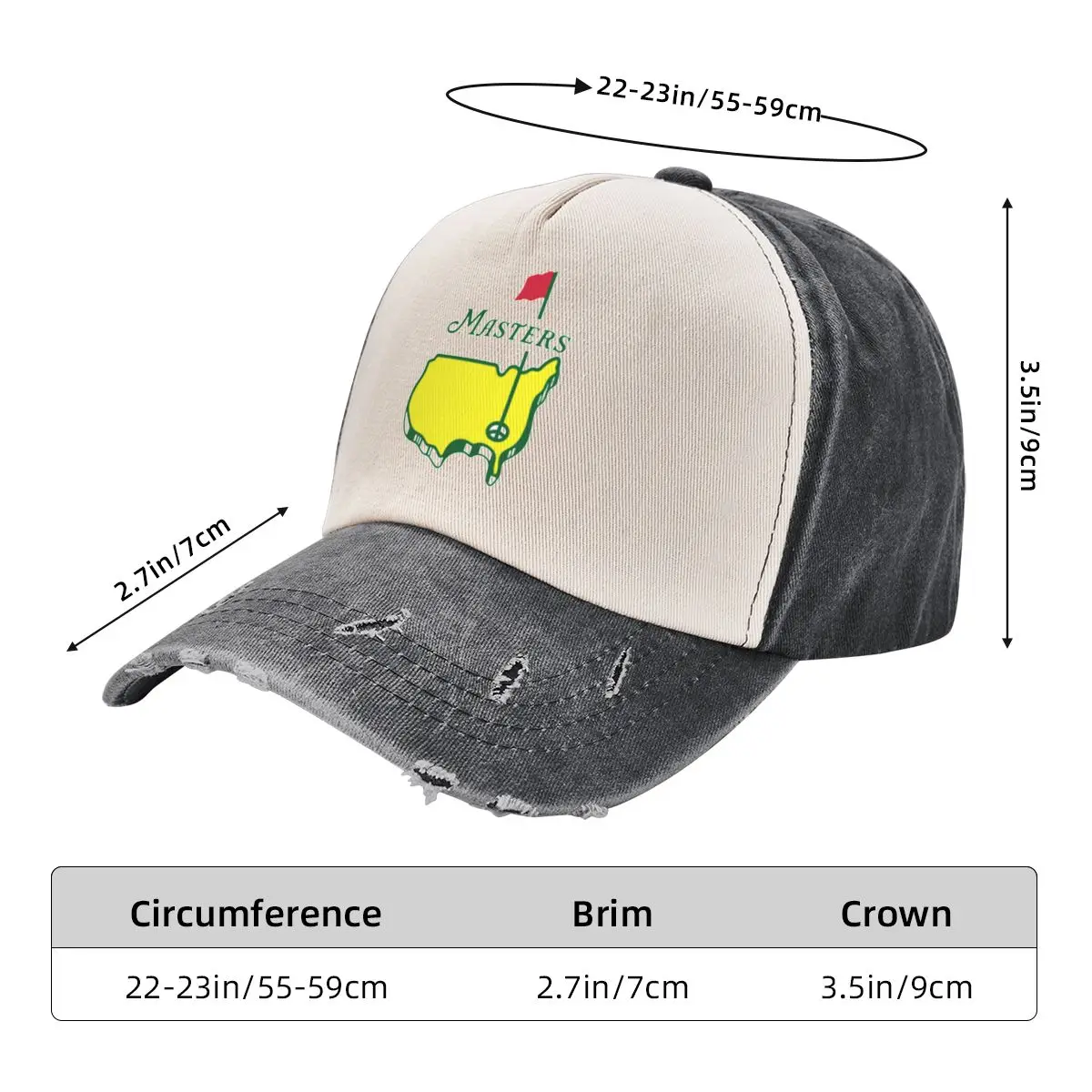 Masters Tournament Baseball Cap dad hat funny hat Women's Hats Men's