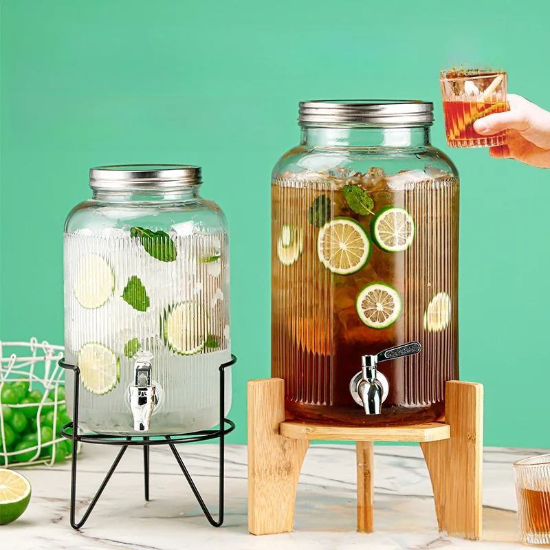 large-capacity-glass-coca-cola-barrel-container-internet-famous-cold-water-pot-beverage-barrel-with-tap-household-use