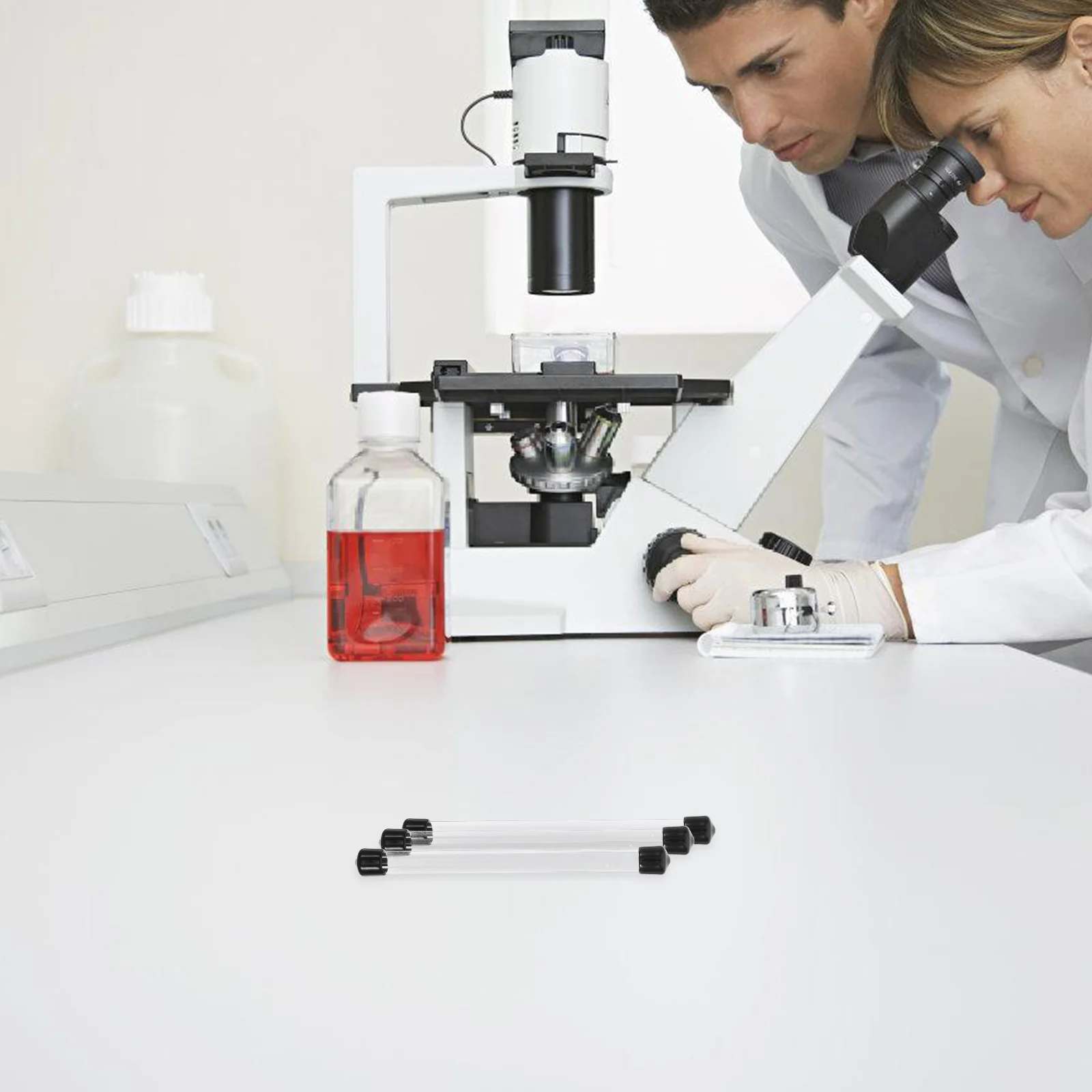 

10Pcs Clear Plastic Storage Tubes for Beads Samples Lab Experiments Versatile Transparent Containers with Cap Durability