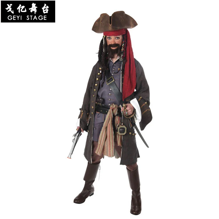 Piratas adulto halloween cosplay homens jogo roupas carnaval festa masquerade palco desempenho