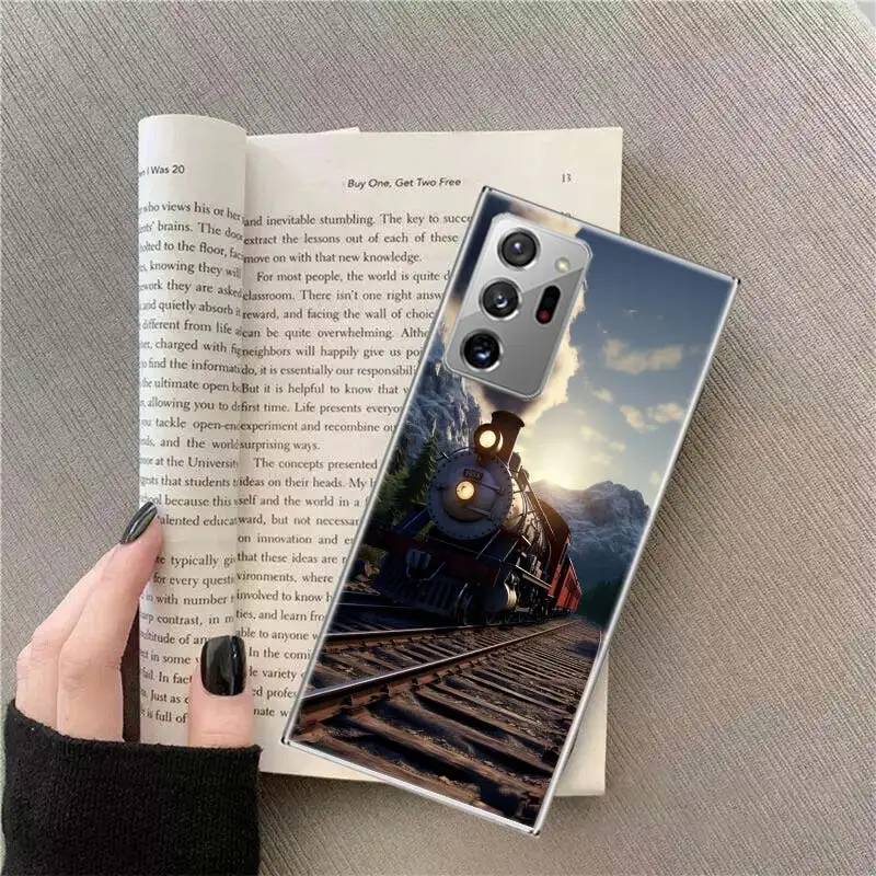 Steam Train Phone Case For Samsung A13 A23 A33 A53 A73 A52S 5G A05S A04S A02S A03S Galaxy A72 A52 A42 A32 A22 A12 Cover