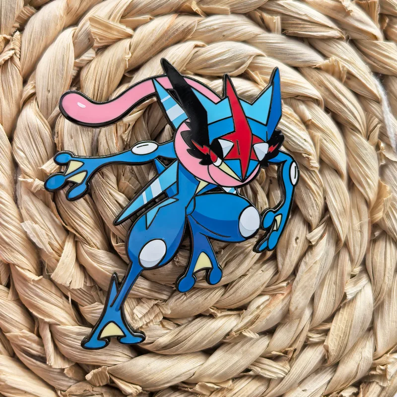 Ash Greninja Metal Pins Anime Battle Bond Badges Animation Pendant