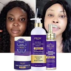 AILKE glutatione crema sbiancante, lozione schiarente avanzata, crema incandescente per cosce interne, ascelle zona Bikini, naturale