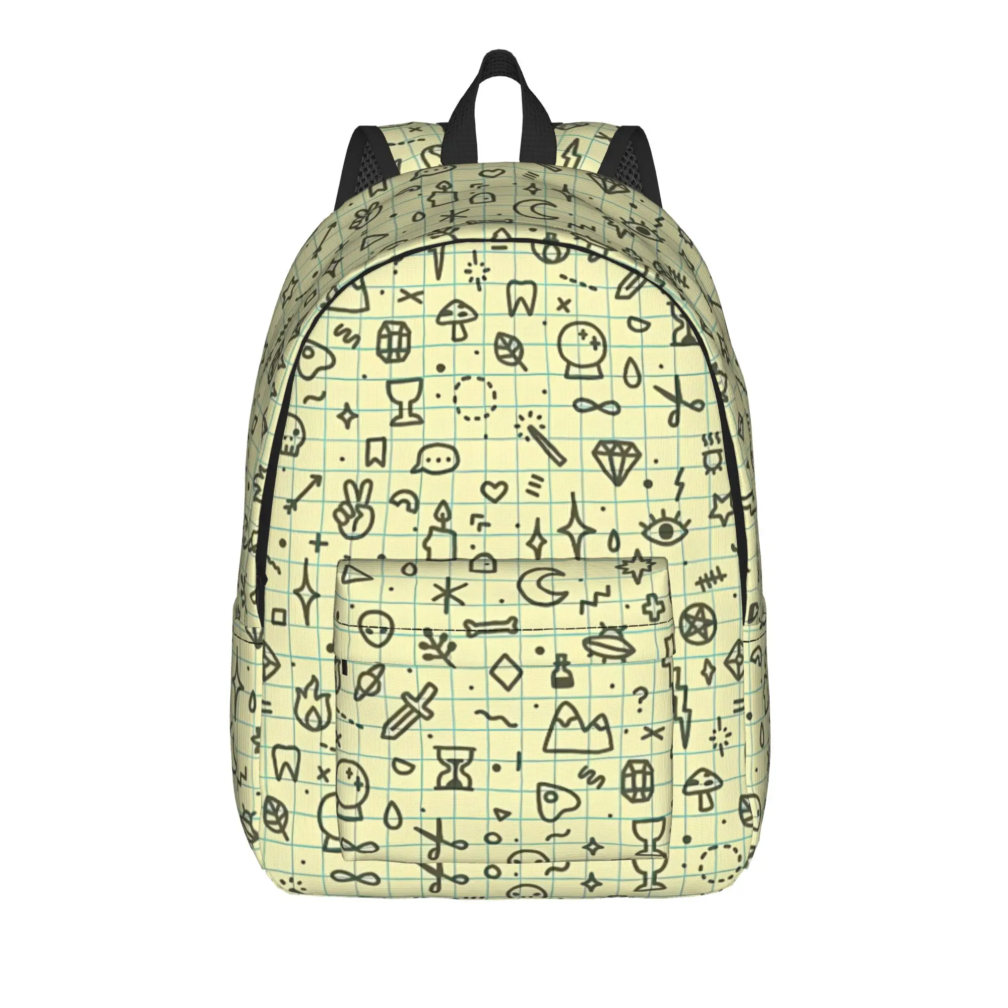Back to school season Doodles Pattern Schoolbag Back To School For Men Women Vintage Backpack