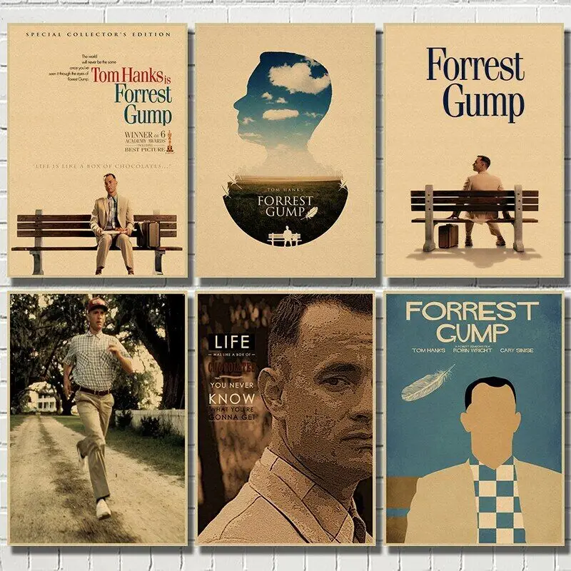 Forrest Gump Classic Movie Art Picture Print Silk Poster Home Wall Decor