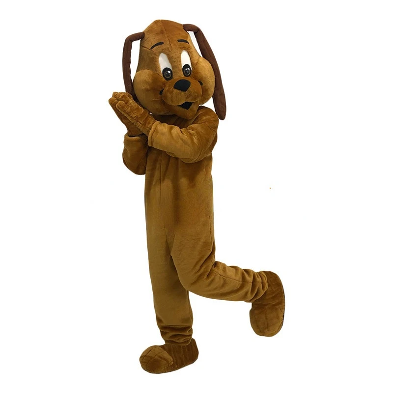 

Dog Wolf Dog Brown Custom Event Performance Mascot Cartoon Mascot Walking Puppet Animal Costume