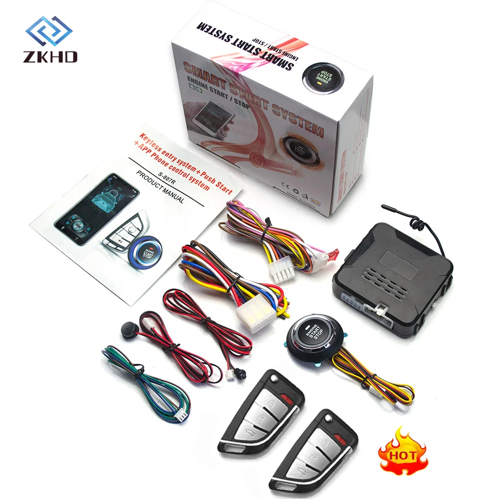 

Cross-border 2024 New Car Refit One-click Start Mobile Phone Bluetooth Remote Control Car Keyless Entry Anti-theft Device