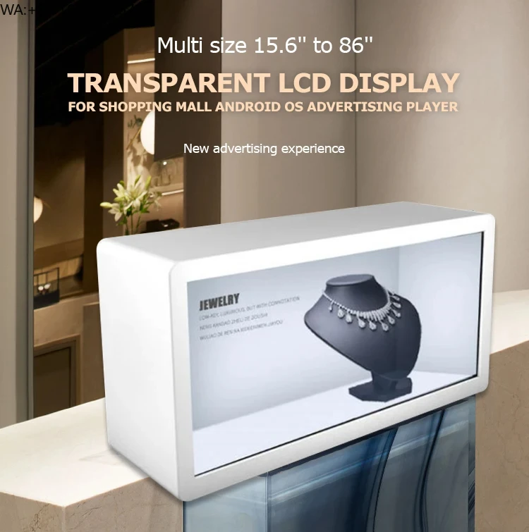 Transparent Lcd Display 21.5 32 43 49 Inch Lcd 3d Advertising Hologram showcase Transparent Cabinet With Interactive Screen