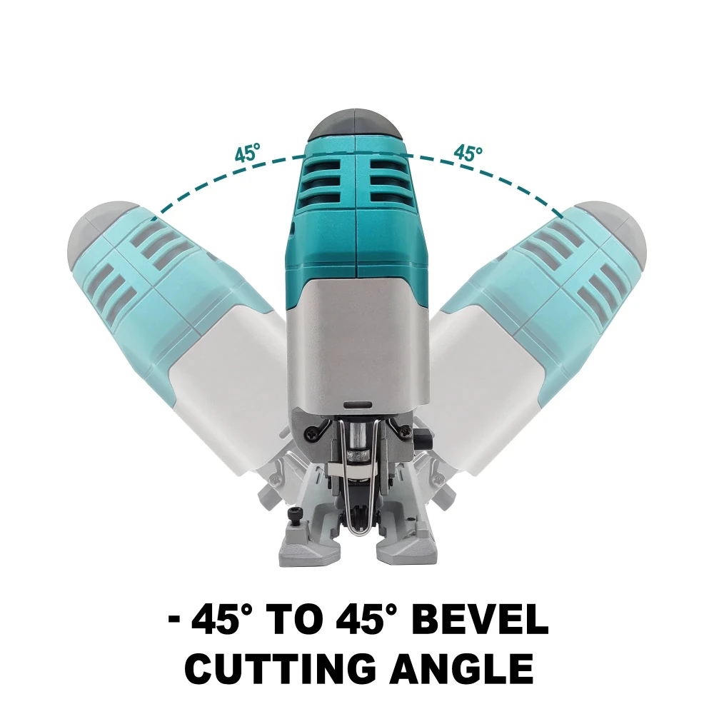 Scie sauteuse électrique sans fil sans balais, 6 vitesses, réglage orbital à 4 positions, adaptée à la batterie Makita 18V, sans batterie, 18V